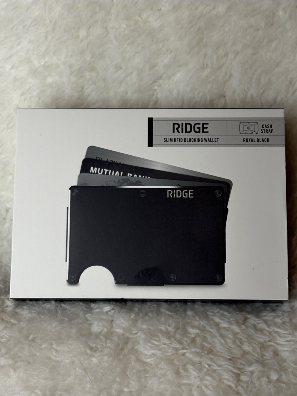 RIDGE Slim RFID Blocking Wallet - Black-unused